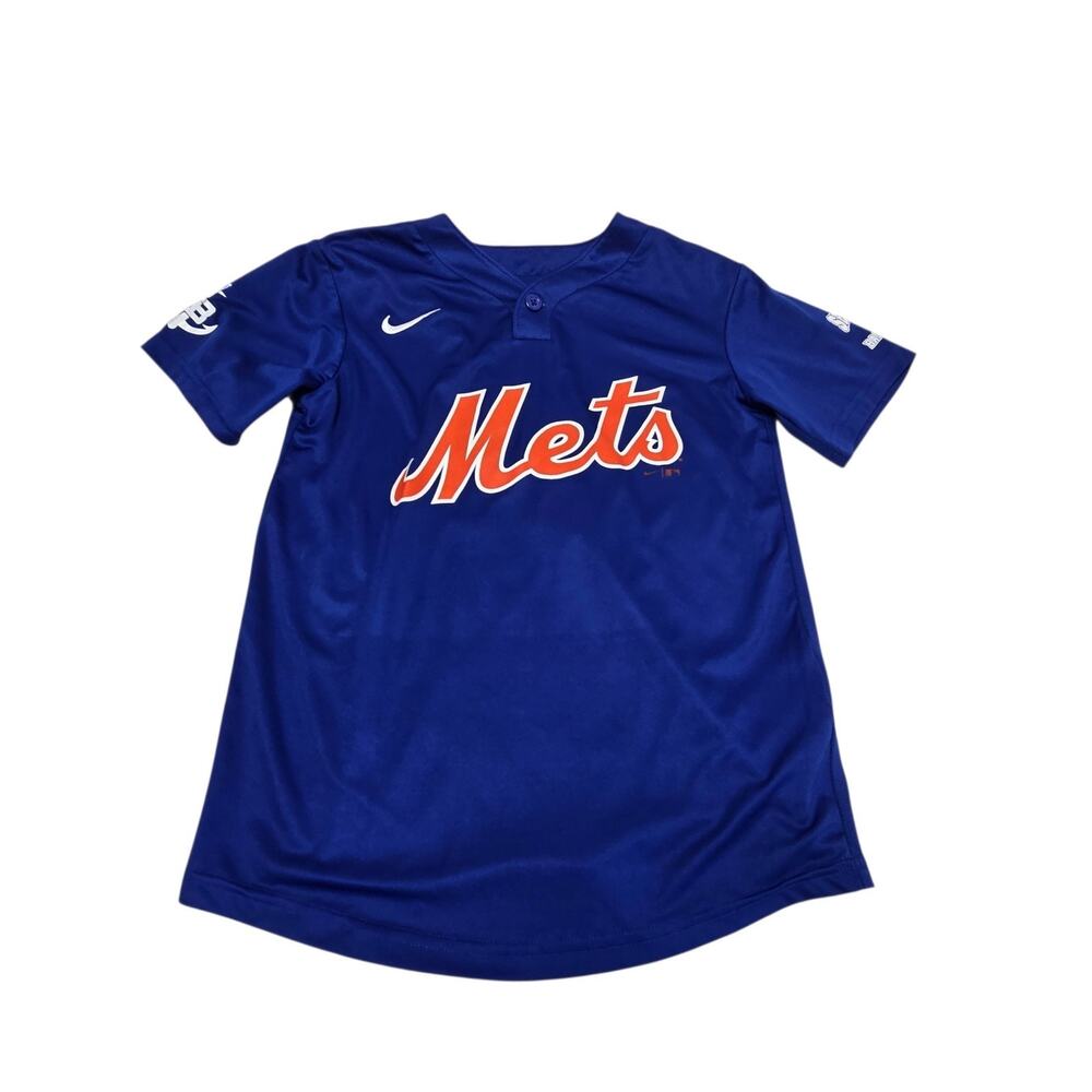 MLB Youth Mets Jersey Size Small Blue Red White